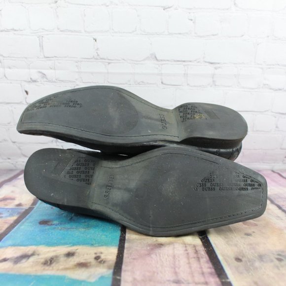 GUESS Square Toe Side Zip Ankle Boots Size 12 - Picture 9 of 9